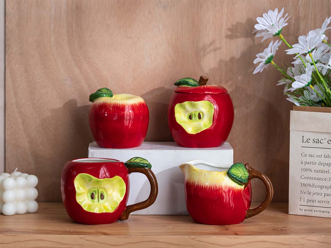 Red apple servo tableware-製品一覧 - Ys (Sano) Ceramics.